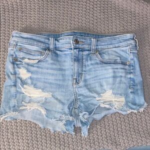 American Eagle Light Blue Jean Shorts